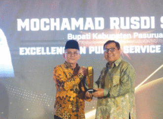 Bupati Pasuruan Rusdi Sutejo Sabet The Gateway Leader Award di Anugerah Times Indonesia 2025
